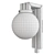 Vintage Italian Brass Opaline Wall Lights 3D model small image 2
