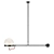 Retro Vision: Balancing Globe Pendant 3D model small image 2