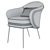 Sleek Angie Chair: Modern Stylish Design 3D model small image 5