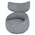 Moooi Hana Wingback Armchair - Low Back Luxury 3D model small image 2