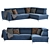 Lisma Aston: Elegant and Spacious Sofa 3D model small image 1