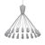 Mid-Century Spider Sputnik Chandelier 3D model small image 2