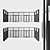 Panoramic Glazing Door Set 3D model small image 1