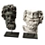 Mythical Metal Sculptures: Asclepios & Greek General 3D model small image 3