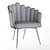 Camellia Blue-Green Chair 3D model small image 4