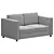 Finnala: Stylish 3-Seater Sofa 3D model small image 7