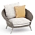 Sleek Strada Lounge Chair 3D model small image 3