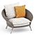 Sleek Strada Lounge Chair 3D model small image 8