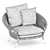 Sleek Strada Lounge Chair 3D model small image 10