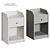 HAUGA IKEA Bedside Table - Gray or White 3D model small image 1