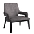 Modern Aspen Lounge Chair 3D model small image 1