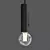 Title: Oran Handcrafted Pendant Light 3D model small image 3