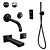 Steinberg iFlow Bathroom Set 3D model small image 1