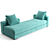 Fendi Casa One Sofa: Angular Peninsula Design 3D model small image 4