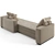 Fendi Casa One Sofa: Angular Peninsula Design 3D model small image 10