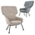 Dublin Modern Armchair: Elegant Comfort 3D model small image 7