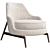 Flexform Leda: Modern Armchair Design 3D model small image 1