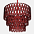 Luxury Petal Pendant Light 3D model small image 4