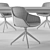 Sleek Igloo Chair & Alpha Table 3D model small image 5