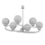 Modernist Italian Stilnovo Glass Chandelier 3D model small image 2