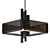 Luxury Carlyle Square Chandelier 3D model small image 1