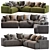 Modular Connect Sofa | Contemporary Design 3D model small image 1