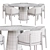 Modern Dining Set: Stylish 2014 Design 3D model small image 4