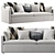 Cloud Slope Arm Collection: Modern Comfort for Your Home 3D model small image 1