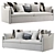 Cloud Slope Arm Collection: Modern Comfort for Your Home 3D model small image 2