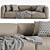 Poliform Shangai Leather Sofa 3D model small image 2