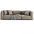 Poliform Shangai Leather Sofa 3D model small image 6