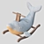 Whimsical Whale Rocking Chair 3D model small image 5