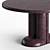 Lava Rock Glazed Dining Table 3D model small image 4