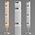 Elegant Brass Glass Floor Lamp 3D model small image 2