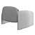 Poliform Le Club Armchair: Sleek Design, High-Quality Materials 3D model small image 5