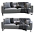 Ultra-Mod Elegance Sofa 3D model small image 3