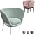 Elegant Armada Lounge Chair 3D model small image 1