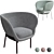 Elegant Armada Lounge Chair 3D model small image 2