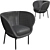 Elegant Armada Lounge Chair 3D model small image 8
