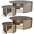 Fendi Casa Constellation Effe Coffee Tables: Luxe and Stylish 3D model small image 1