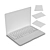 Sleek MacBook Air with Vibrant Colors 3D model small image 7