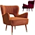 Elegant Munna Babe Armchair 3D model small image 3