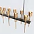 Ventoux Linear Chandelier: Sleek Illumination for Modern Spaces 3D model small image 3