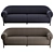 Modern Fender 3-Seater Sofa 3D model small image 6