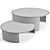 Elegant Fendi Casa Coffee Tables 3D model small image 3