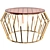Elegant Amber Gold Coffee Table 3D model small image 1