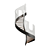 Sleek Spiral Staircase: Type 2 3D model small image 2