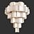 Officina Luce Shade Chandelier 3D model small image 1