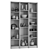 BILLY Shelving Unit: Elegant Decor Elements 3D model small image 7