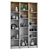 BILLY Shelving Unit: Elegant Decor Elements 3D model small image 11